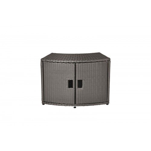 MSpa Wicker Cabinet Storage Unit – for round Spa
